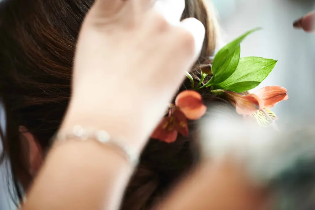 Coiffure mariée Aurélien & Édith